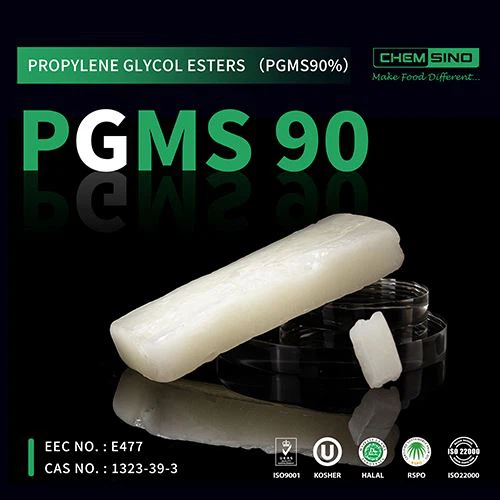 90 শতাংশ PGMS ইমালসিফায়ার হোয়াইট ওয়াক্সি ম্যাস E477