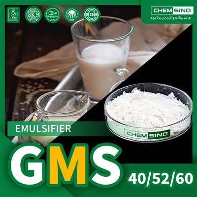 শিল্প খাদ্য অ্যাপ্লিকেশনের জন্য GMS 40 পাউডার ফুড ইমালসিফায়ার