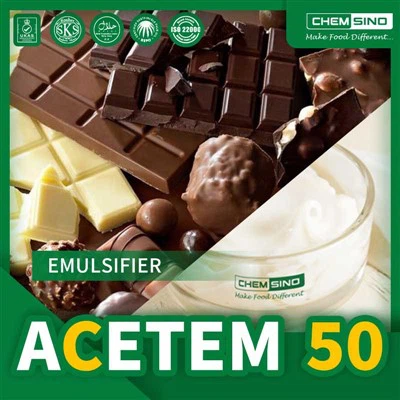 খাদ্য প্রক্রিয়াকরণের জন্য পাইকারি E472a ACETEM 50